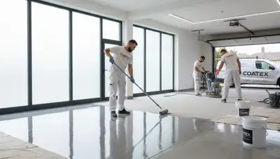 Epoxy garage floor coating in Chattanooga TN for durable, glossy, weather-resistant finish