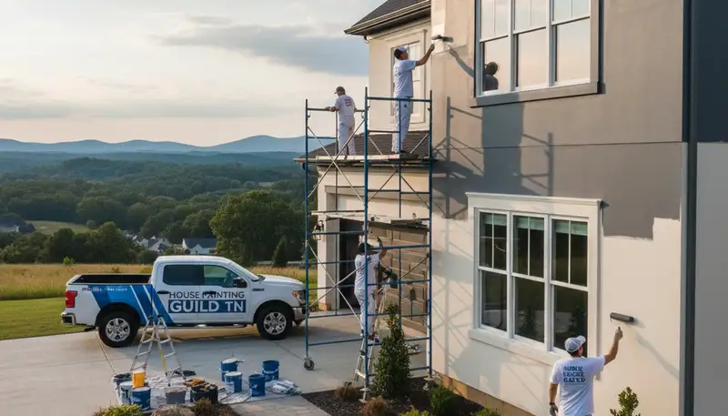 House painting service in Chattanooga, TN for residential exterior and interior paint projects
