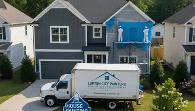 Professional house painting service in Chattanooga TN showcasing freshly painted home exterior