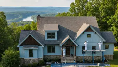 Professional house painters in Chattanooga TN enhancing home exteriors with quality paint finish