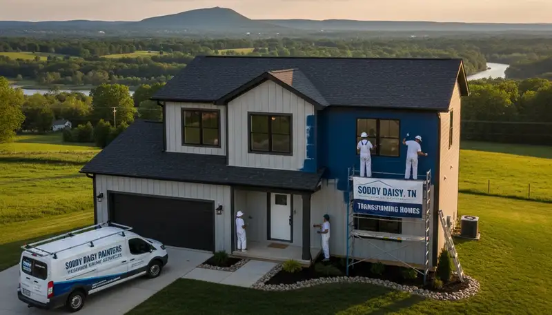 Professional house painters serving Chattanooga, TN, for interior and exterior painting services